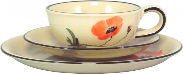 Teegedeck Mohn