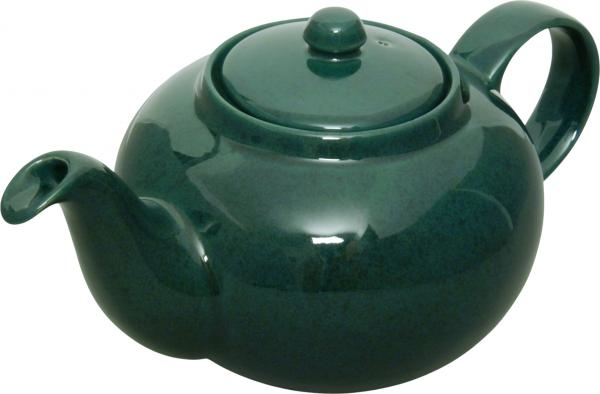 Teekanne 1,5 l grün Sprenkel