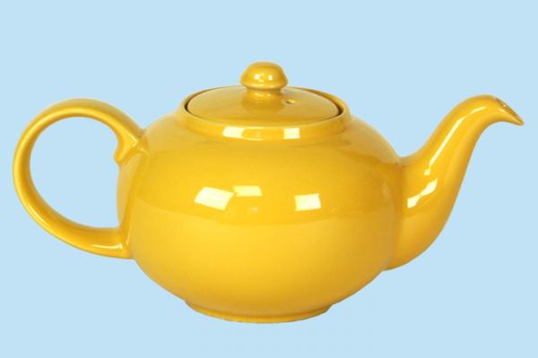 Teekanne 1,2 l glänzend gelb