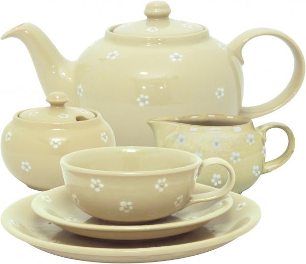 Teeservice 21-teilig Gänseblümchen