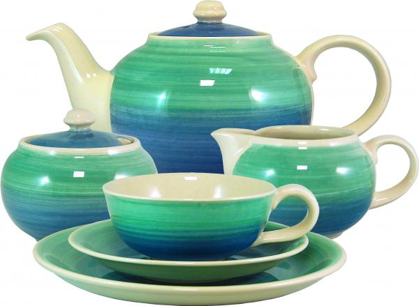 Teeservice 15-teilig Aqua