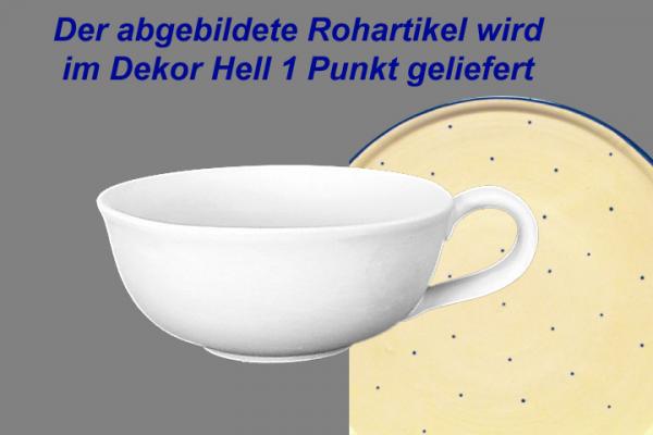 Teetasse Roxi groß hell 1 Punkt