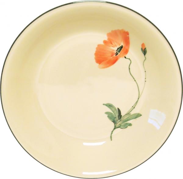Teller 24 tief Mohn