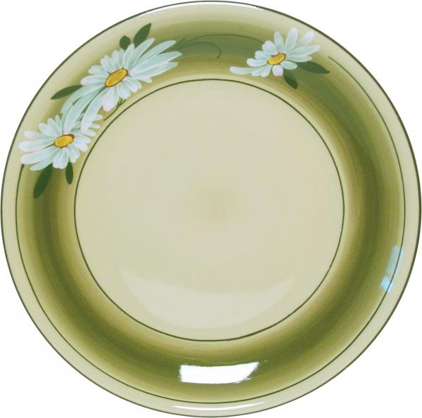 Teller 29 flach Dekor Margueritenblume