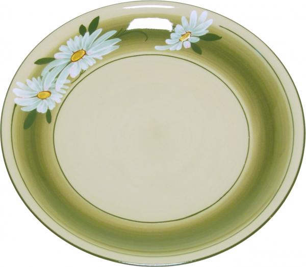 Teller 29 flach Dekor Margueritenblume