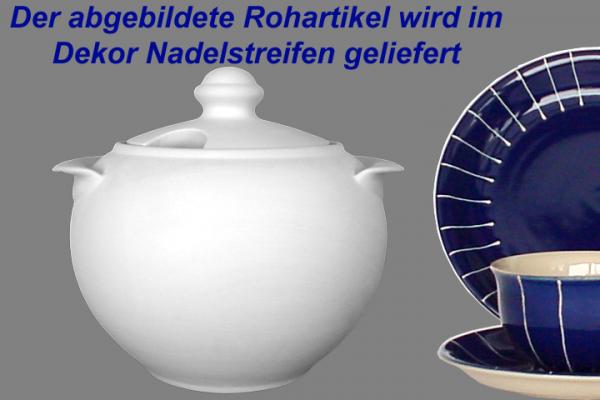 Terrine 2,5 Nadelstreifen blau