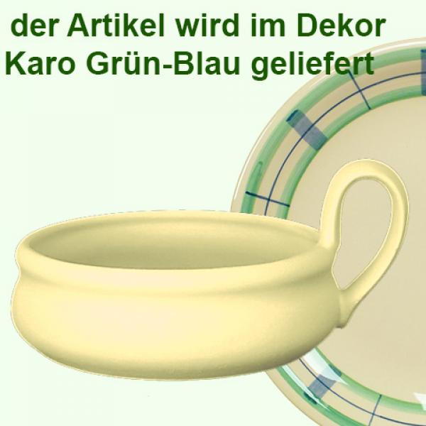 Tiegel karo grün-blau
