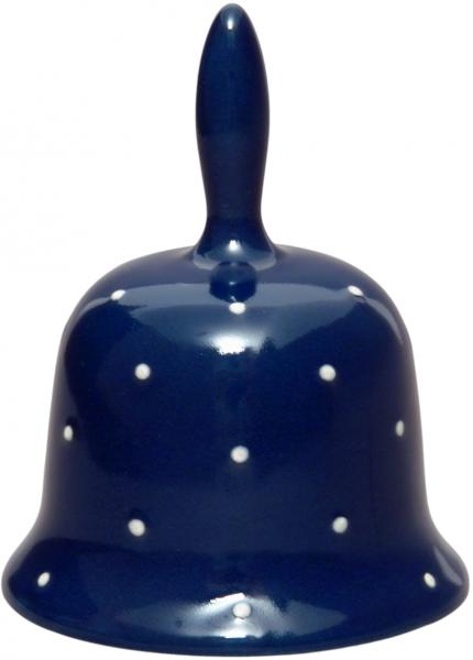 Tischglocke groß blau 3 Punkt
