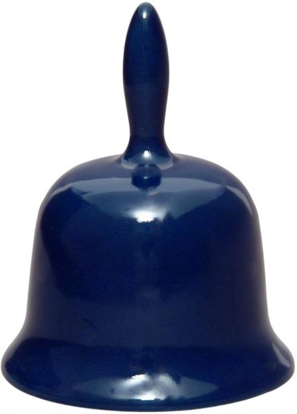 Tischglocke groß glänzend blau