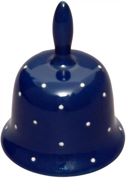 Tischglocke groß blau 3 Punkt