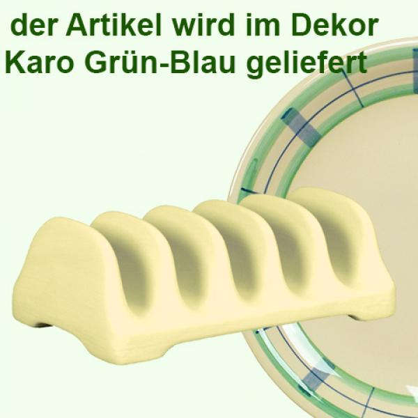 Toasthalter karo grün-blau
