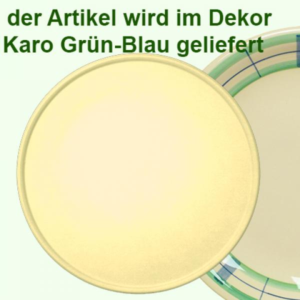 Tortenplatte 32 karo grün-blau