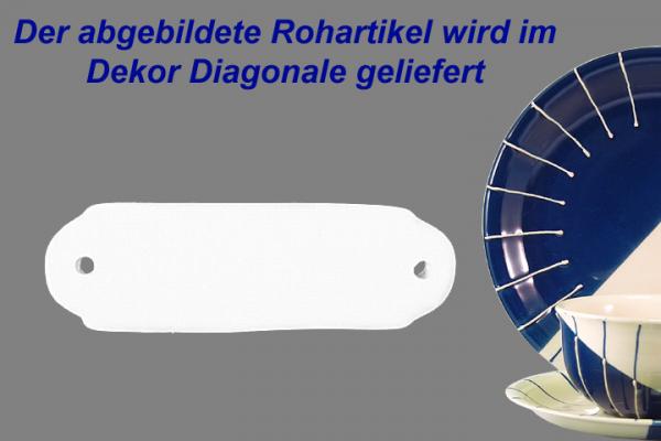 Türschild mit Schrift (1 Zeile) Diagonale
