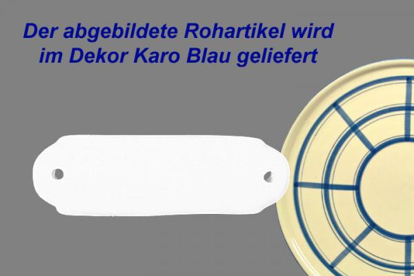 Türschild mit Schrift (1 Zeile) karo