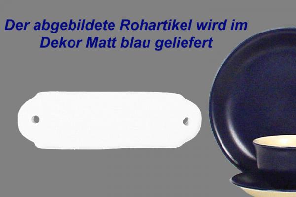Türschild mit Schrift (1 Zeile) matt blau