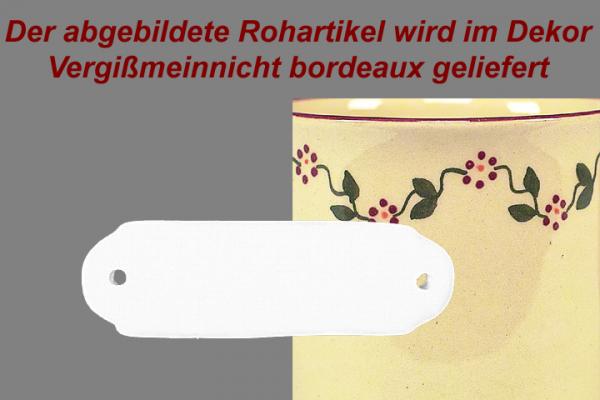 Türschild mit Schrift (1 Zeile) Vergissmein-nicht bordeaux