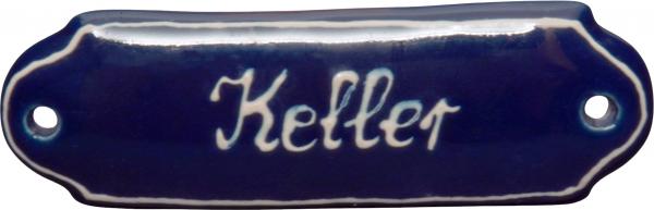 Door Sign mit Schrift (1 Zeile) Blue 1 point