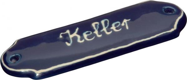 Door Sign mit Schrift (1 Zeile) Blue 1 point