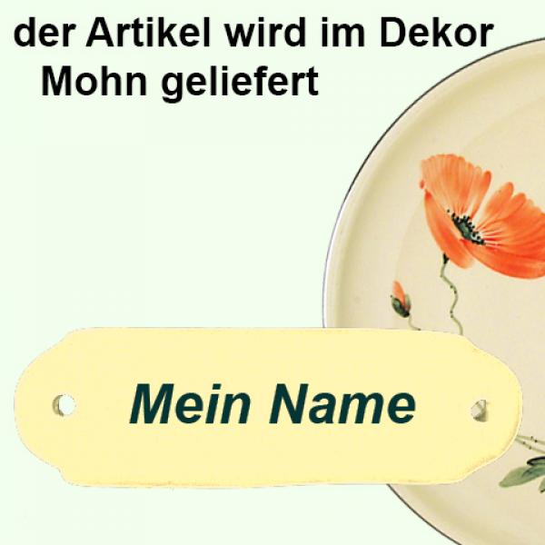 Türschild mit Schrift (1 Zeile) Mohn