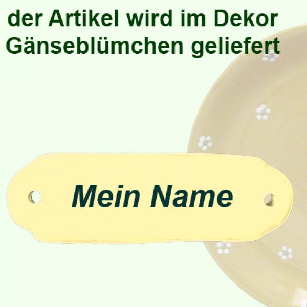 Türschild mit Schrift (1 Zeile) Gänseblümchen