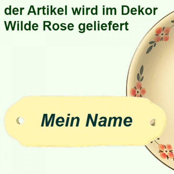 Türschild mit Schrift (1 Zeile) Wilde Rose