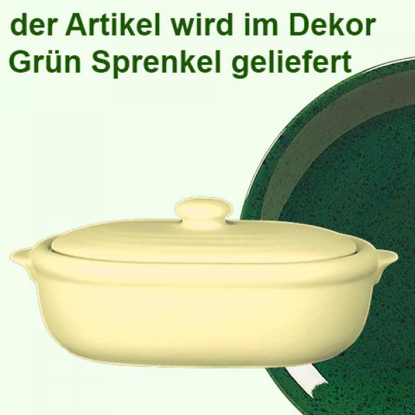 Heringstopf grün Sprenkel