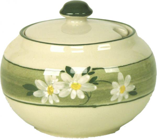 Zuckerdose Dekor Margueritenblume