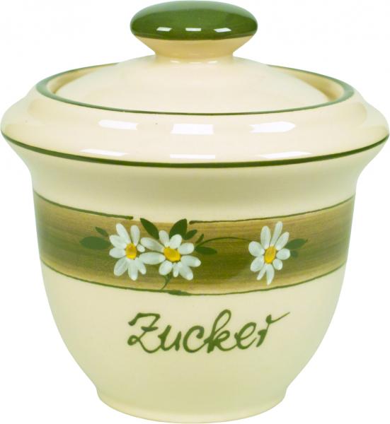 Zuckertopf Dekor Margueritenblume
