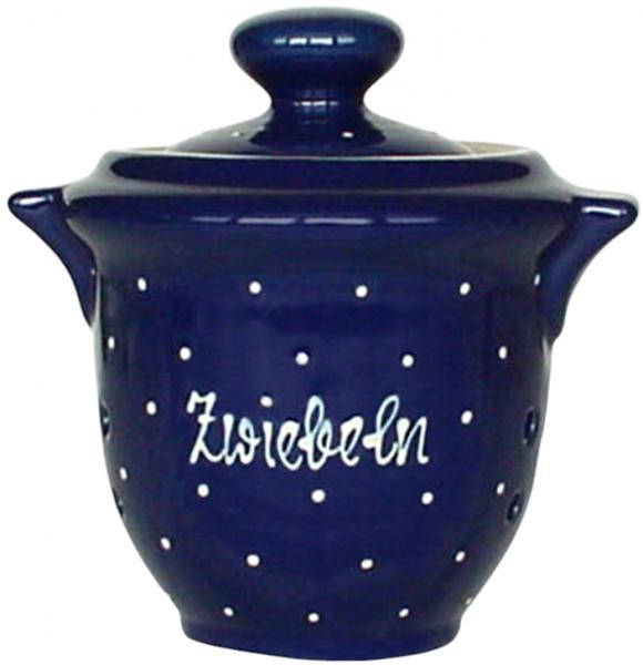 Zwiebeltopf blau 3 Punkt