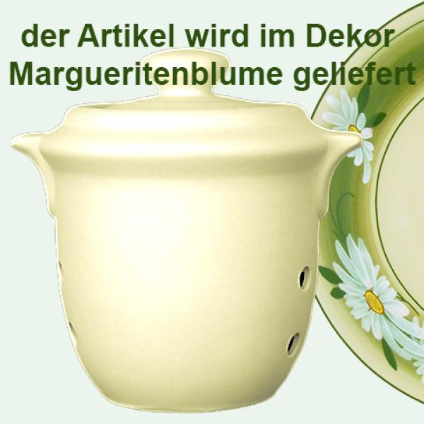 Zwiebeltopf 3,0 Dekor Margueritenblume