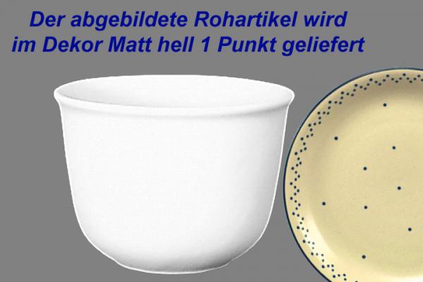 Übertopf 14 matt hell 1 Punkt
