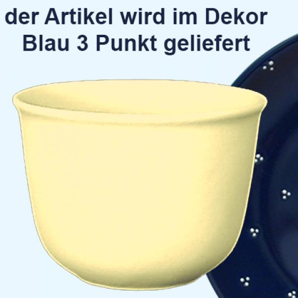 Übertopf 14 cm blau 3 Punkt