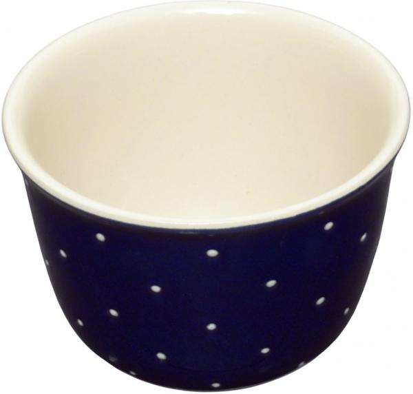Übertopf 14 cm blau 3 Punkt