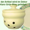 Kartoffeltopf karo grün-blau