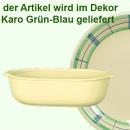 Auflaufform 24 karo grün-blau