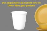 Becher Bacchus matt gelb