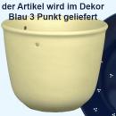 Blumenampel blau 3 Punkt