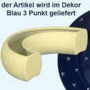 Blütenkranz Halb blau 3 Punkt