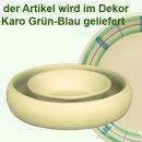 Blütenkranz Voll karo grün-blau