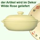 Brottopf groß mit Schrift (1 Zeile) Wilde Rose