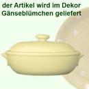 Brottopf groß mit Schrift (1 Zeile) Gänseblümchen