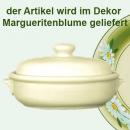 Brottopf klein mit Schrift Dekor Margueritenblume