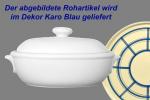 Brottopf groß mit Schrift (1 Zeile) karo