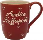 Cappuccinotasse Fliegenpilz mit Schrift (2 Zeilen)