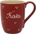 Cappuccinotasse mit Schrift (1 Zeile) Fliegenpilz