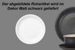 Dessertteller 19 matt schwarz