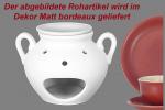 Duftlampe matt bordeaux