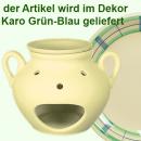 Duftlampe karo grün-blau
