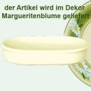 Fischbüchse oval Dekor Margueritenblume