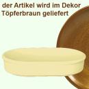 Fischbüchse oval braun
